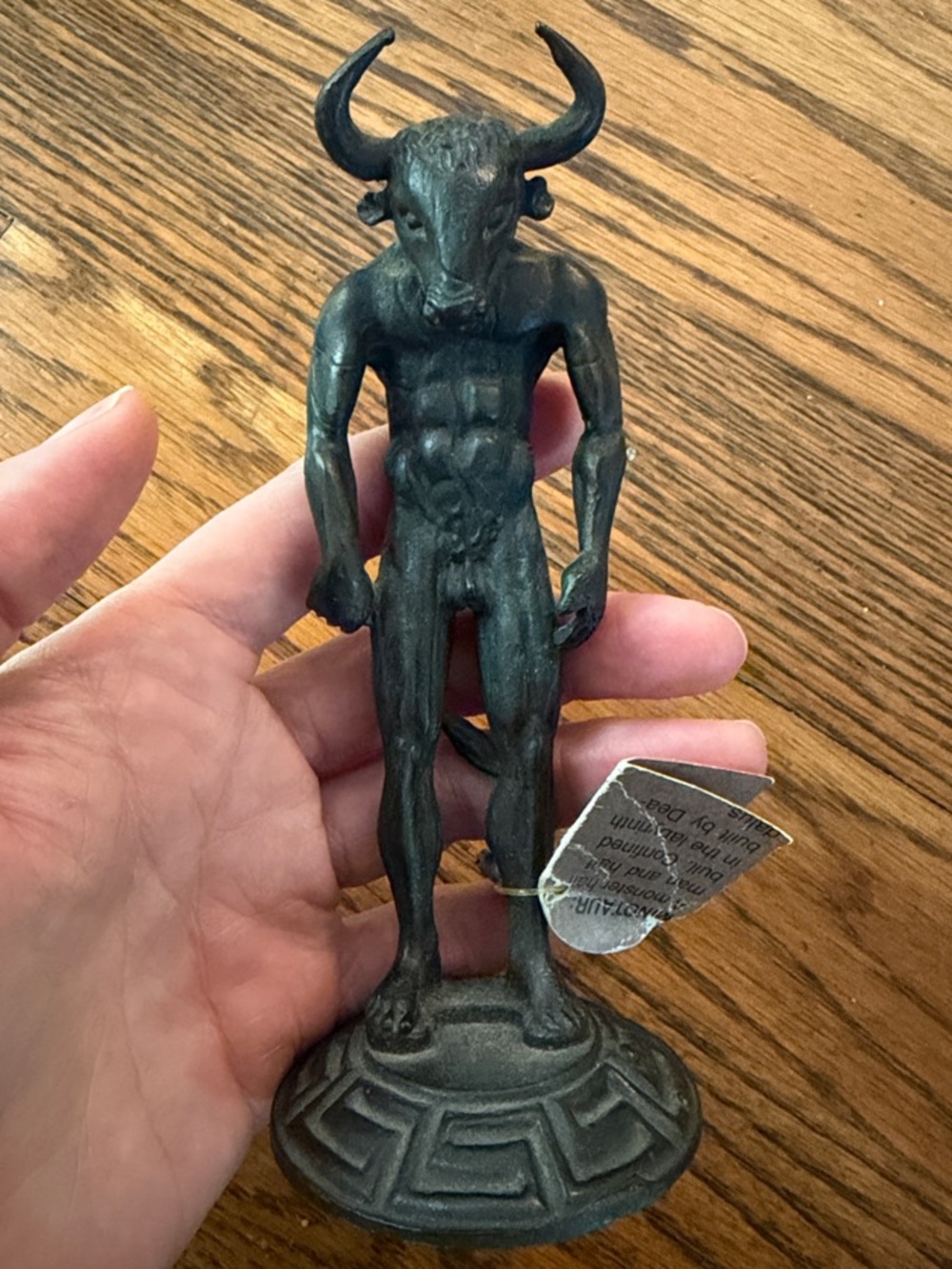 Bronze-Finish Minotaur Figurine Home Art Sculpture